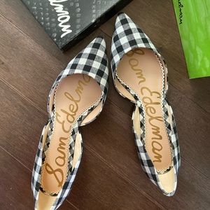 NWT! Sam Edelman checked flats size 6.5